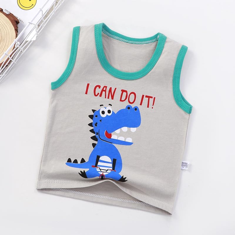 Vagefun Toddler Boy Summer Clothes - Dinosaur Tank Top Shorts Set