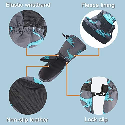 Winter Kids Waterproof Gloves for Boys Girls Babies 1-5 Years Old