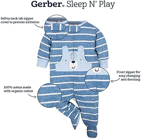 Gerber Baby Boys 2-Pack Sleep N Play Sleepwear