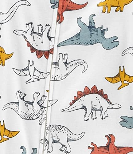 Carters Toddler Boys 1-Piece Dinosaur Pjs - 18 Months Multi Grey Dinos