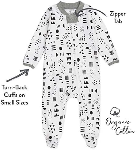 GOTS Organic Honest Baby Sleep Play Pajamas for Boys 2-Pack