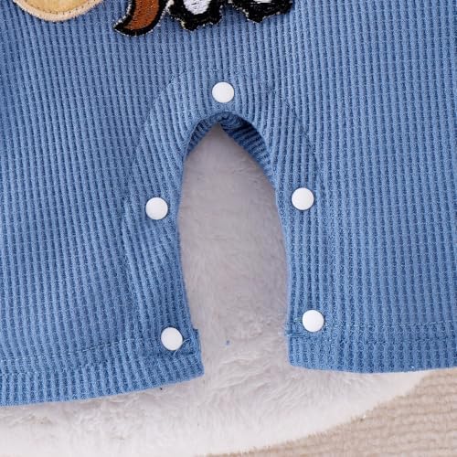 Sturdy Soft Nap Time romper shorts and hat set for babies