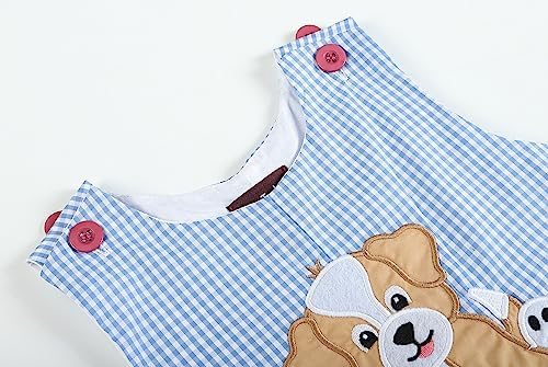 Lil Cactus Baby Boys Applique Shortall Overalls Romper - Adorable Soft