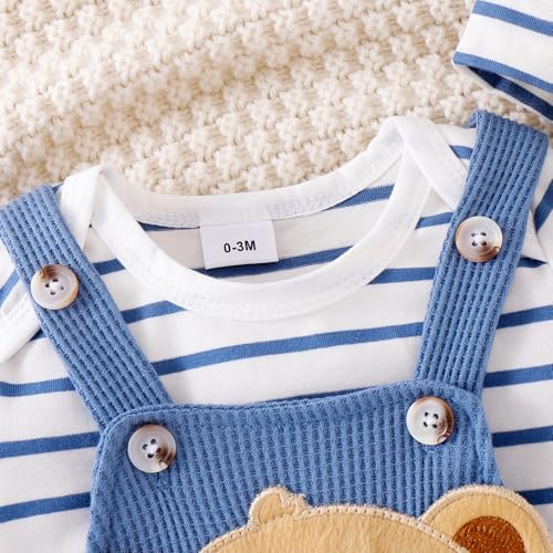 Sturdy Soft Nap Time romper shorts and hat set for babies