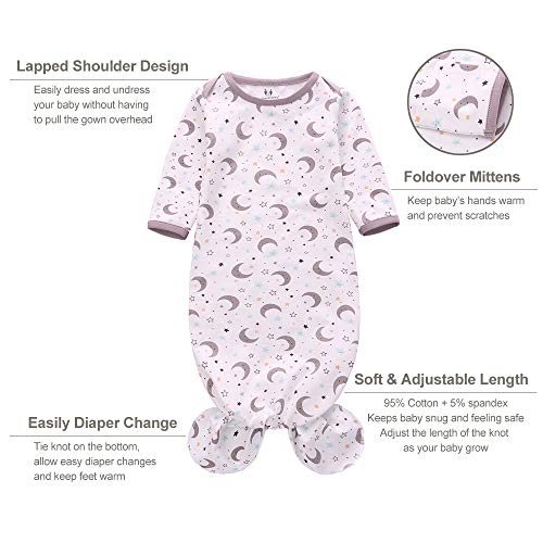 Miracle Baby Bear Balloon and Rainbow Matching Nightgown Set for Newborns