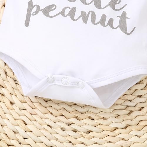 Cute Baby Boys Romper Bodysuit Set with Elastic Waist Cute Elephants