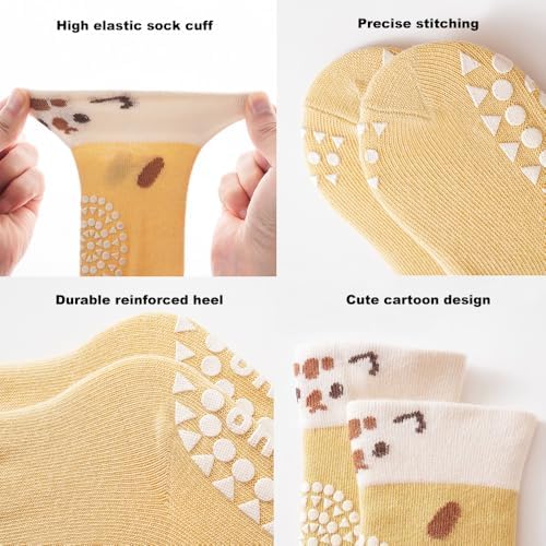 Non-Slip Knee-High Socks for Toddlers