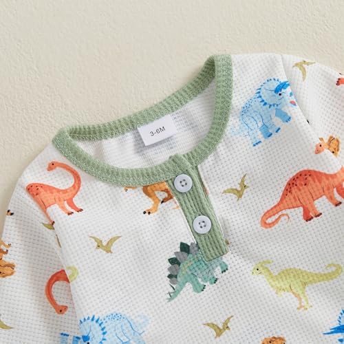 DinosaurRomperSet 3Pcs for Baby Boys Perfect for Fall