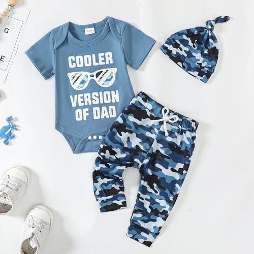 Newborn Baby Boy Clothing Set - Romper Pants