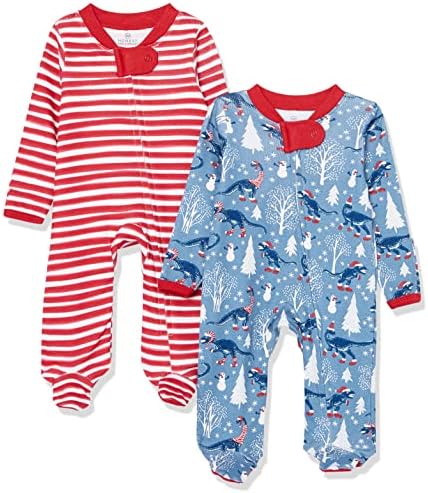 HonestBaby 2-Pack Pajamas - Cozy Safe for Holiday