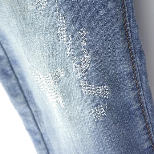 Little Kids Casual Elastic Jeans Ripped Denim for Boys