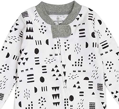GOTS Organic Honest Baby Sleep Play Pajamas for Boys 2-Pack