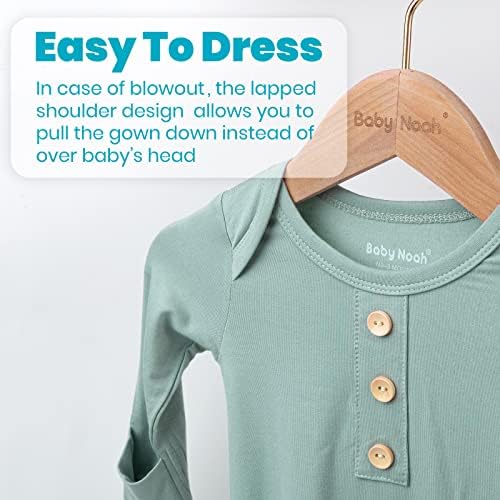 Newborn Gown with Mitten