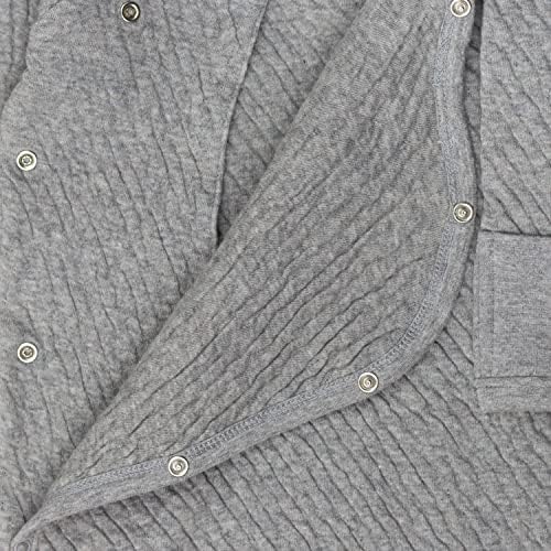 Organic Cotton Romper Perfect for Baby Gray Heather Cradle to Carseat