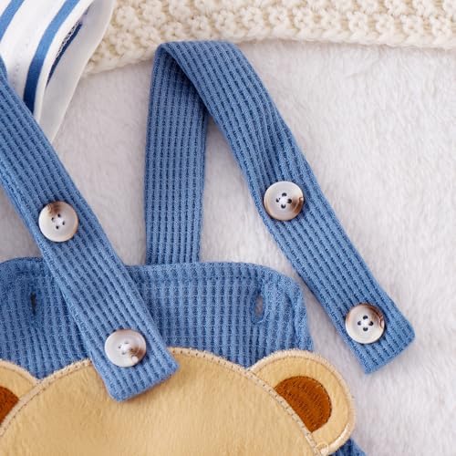 Sturdy Soft Nap Time romper shorts and hat set for babies