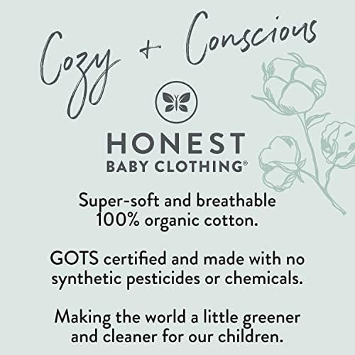 HonestBaby Organic Cotton Sleep Play Footed Pajama Sleeper for Baby Boys