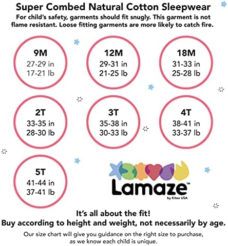 Lamaze Boys Super Combed Natural Cotton Footed Stretchie One Piece Sleepwear