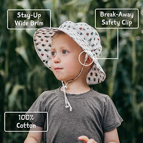 JAN JUL Grow-With-Me Xadjustable Cotton Bucket Sun Hat for Kids