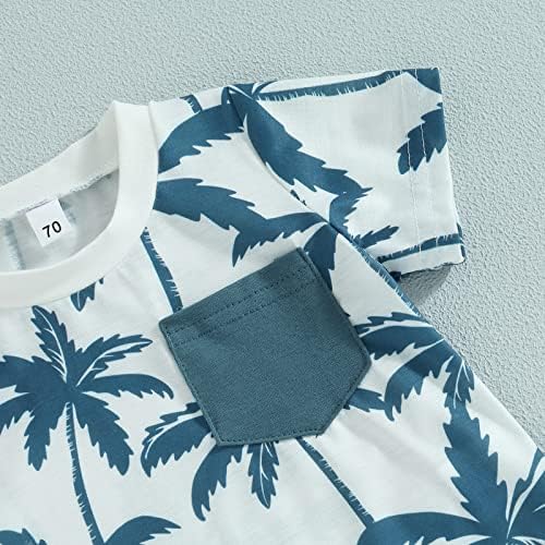 Saliuentm Toddler Beach Set tropical t-shirt and shorts