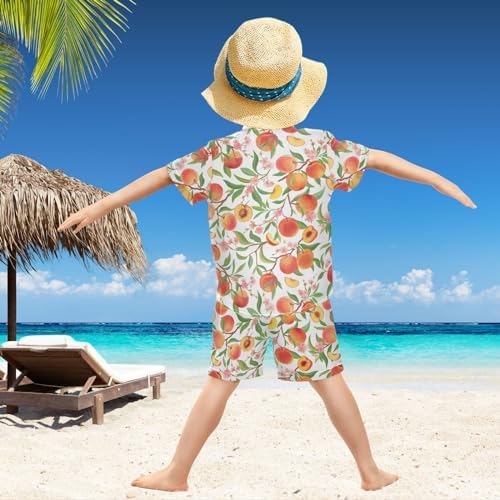 Visesunny Toddler Boys Beach Shirts Set