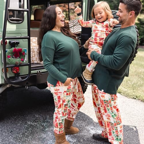 Burts Bees Baby Christmas Pajama Sets - Cozy Soft Pajamas for Kids Adults