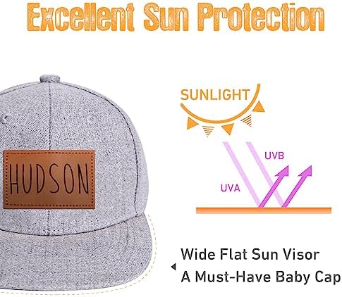 Personalized Toddler Baseball Cap with Leather Patch