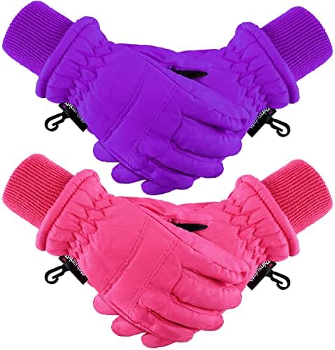 Warm Winter Ski Gloves for Kids Waterproof Durable