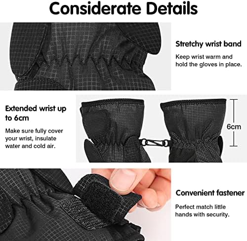 MoKo Toddler Mittens Waterproof Windproof