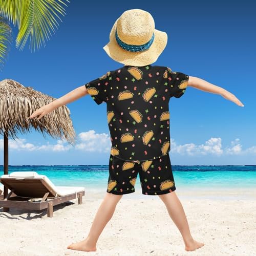 visesunny Funny Boys 2-Piece Shirt and Short Set
