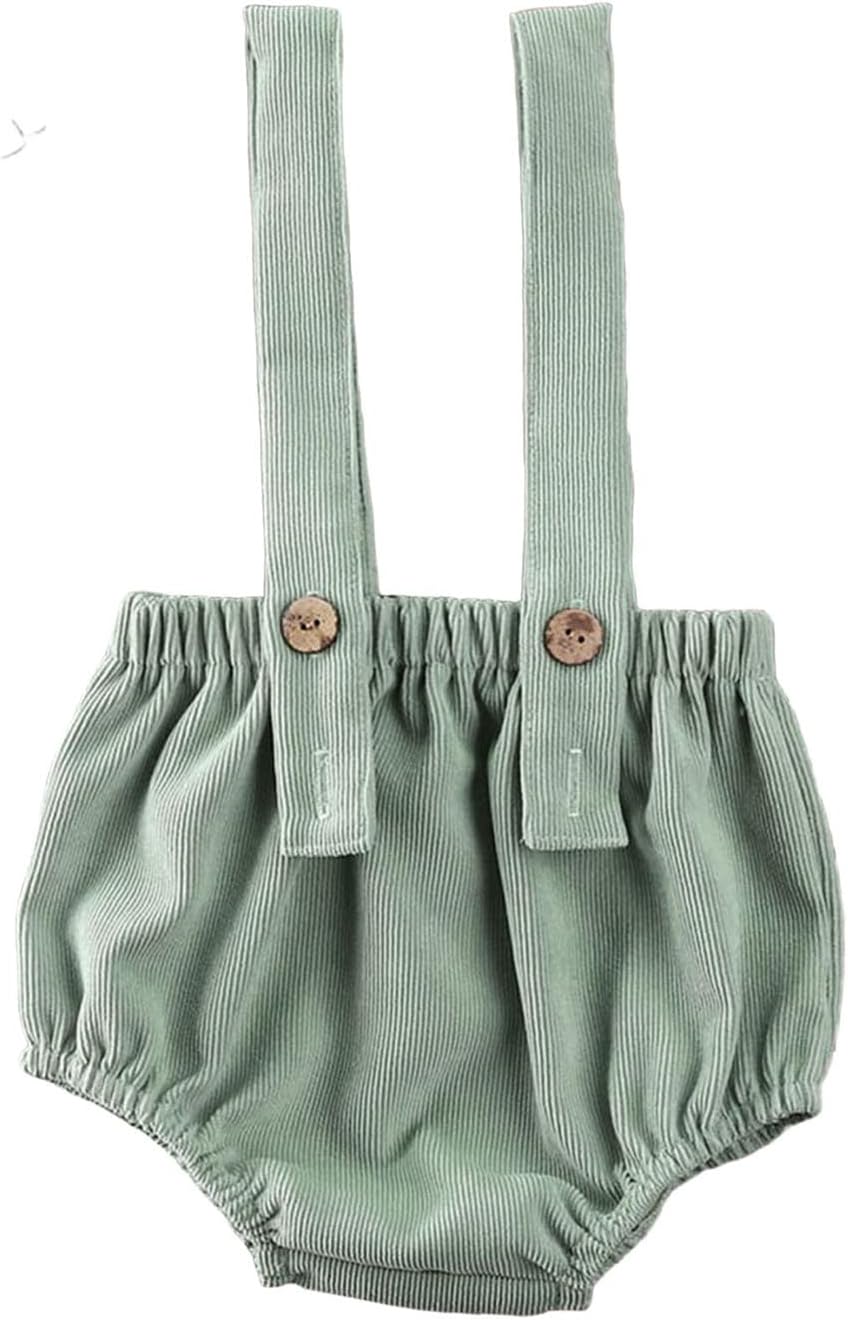 Emmababy Baby Boys Girls Suspender Overalls Romper with Built-in Pockets