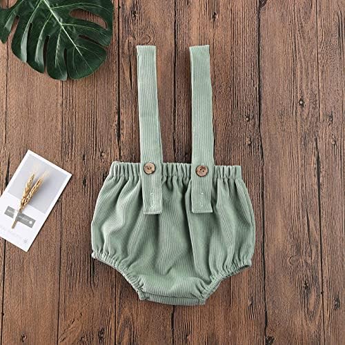Emmababy Baby Boys Girls Suspender Overalls Romper with Built-in Pockets