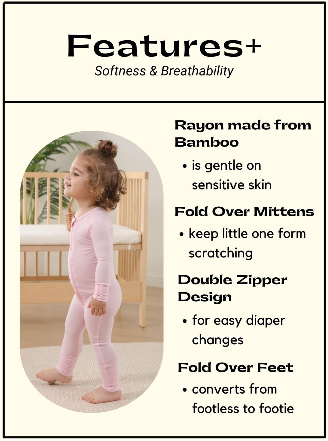 Comfortable Footless Pajamas for Babies
