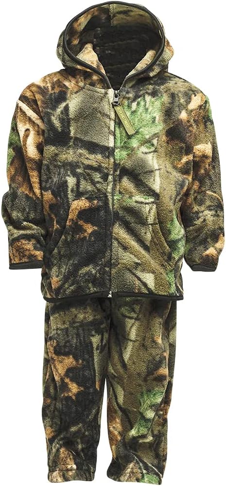 Camo Toddler Damon Full Zip Jacket Pants Set - Soft Durable Easy to Wear