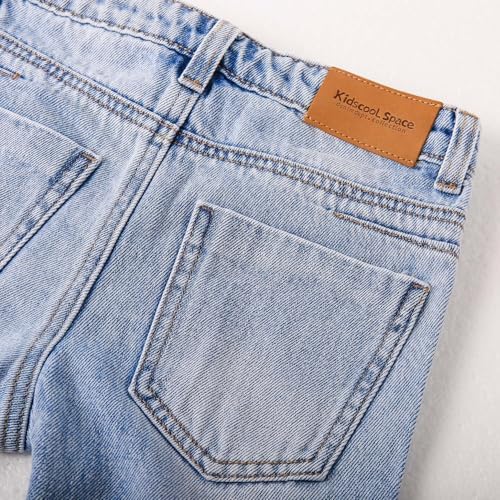 Adjustable Ripped Jeans for Baby Toddler Soft Cotton Fun Style