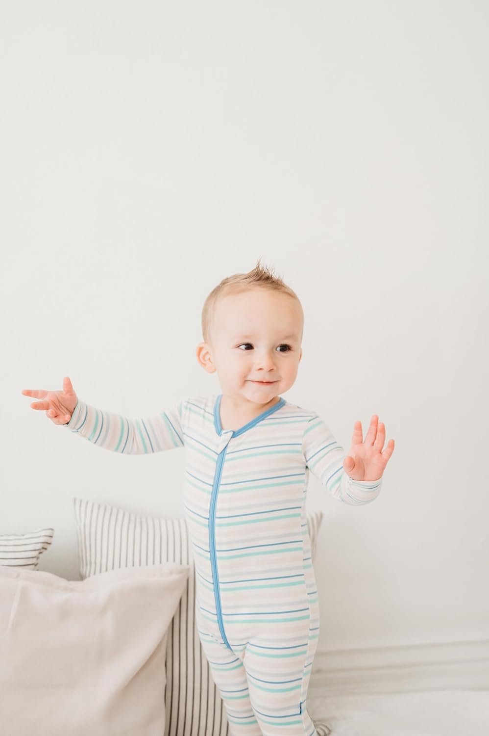 KicKee Pants Print Convertible Sleeper with Zipper for Baby