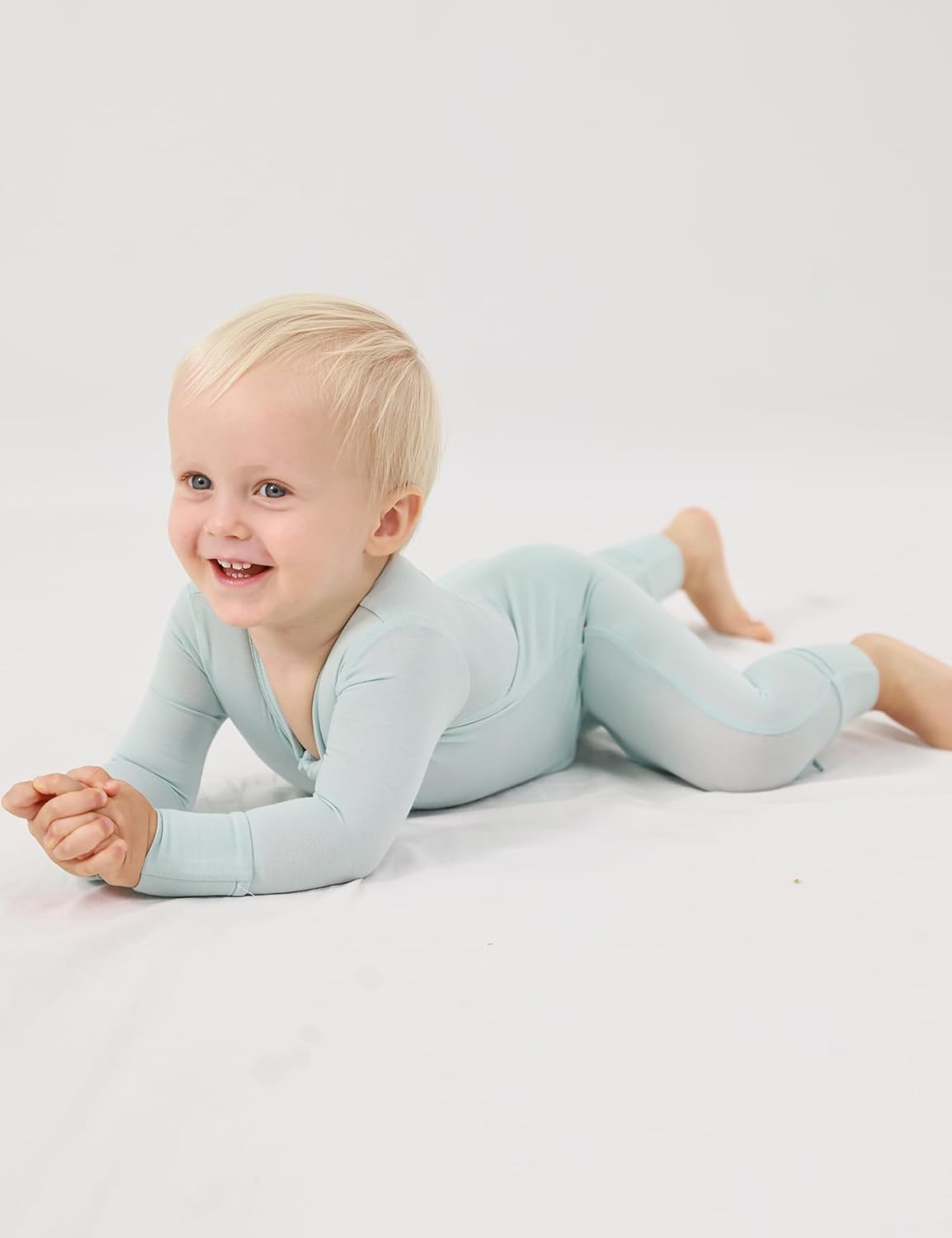 EASWEET Bamboo Viscose Zipper Pajamas