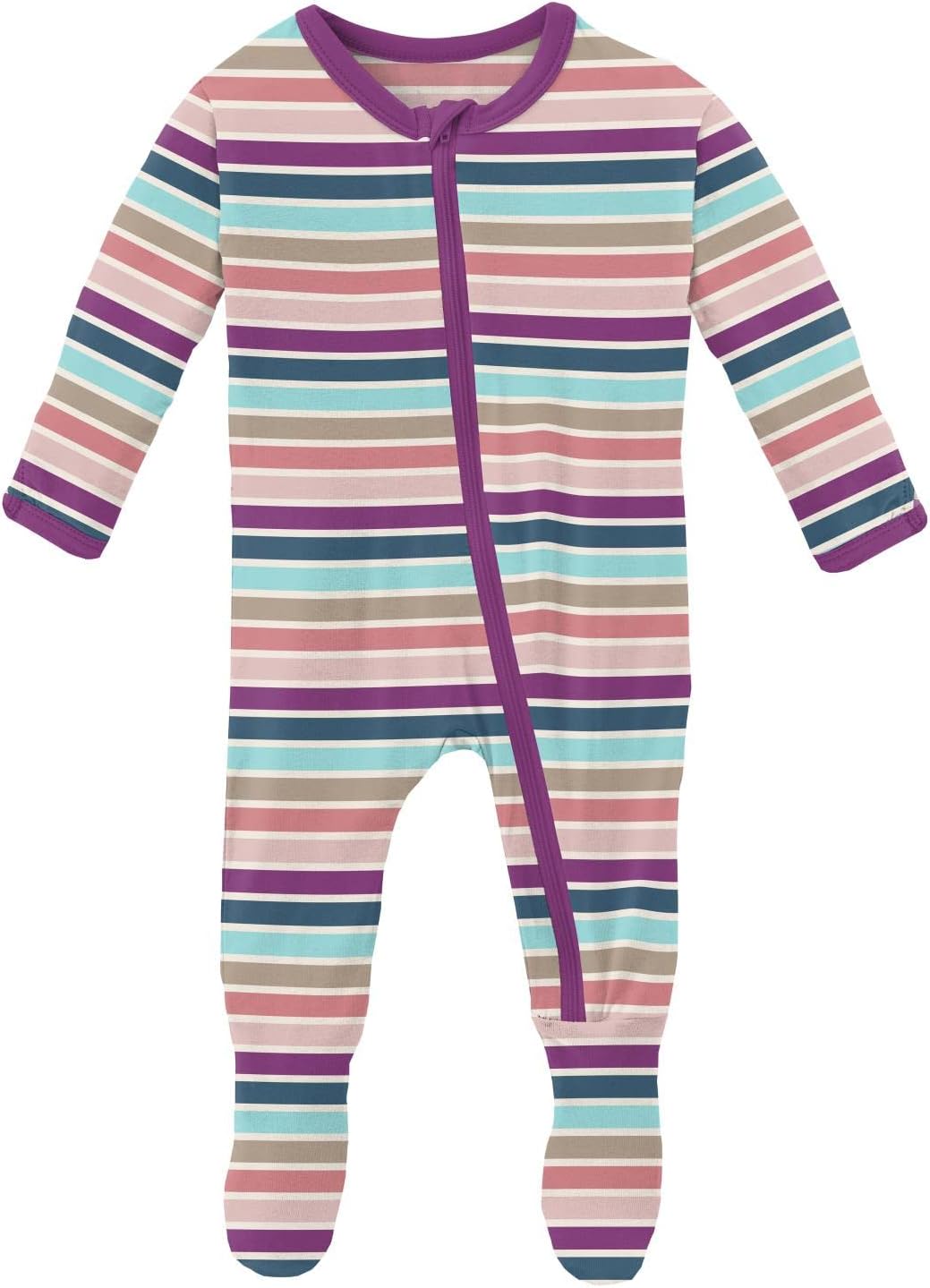 KicKee Print-Free Jammies Soft Stretchy fr Baby Kind