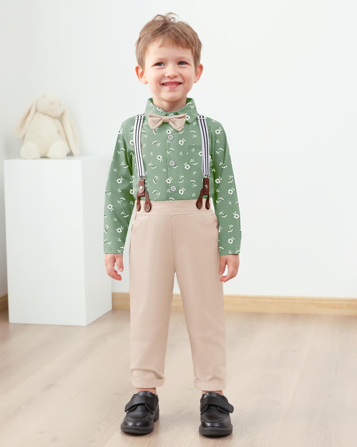 Perfect for Weddings Formal Toddler Suits with suspenders and bow ties