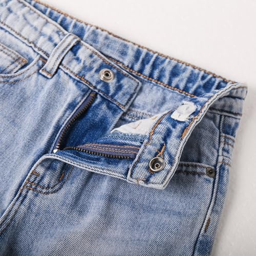 Adjustable Ripped Jeans for Baby Toddler Soft Cotton Fun Style