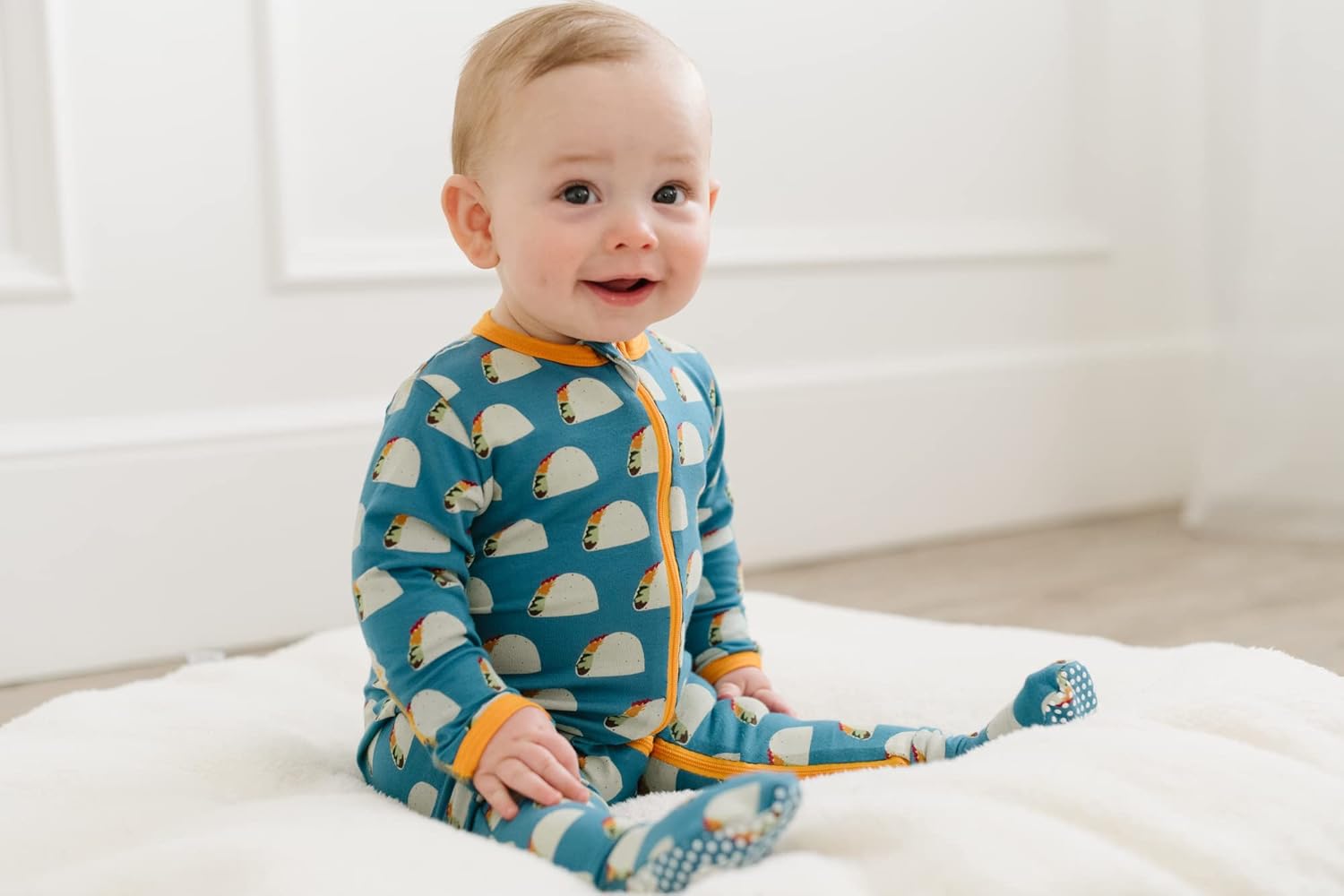 KicKee Baby Footie - Soft Stretchy Bamboo Viscose for Sensitive Skin