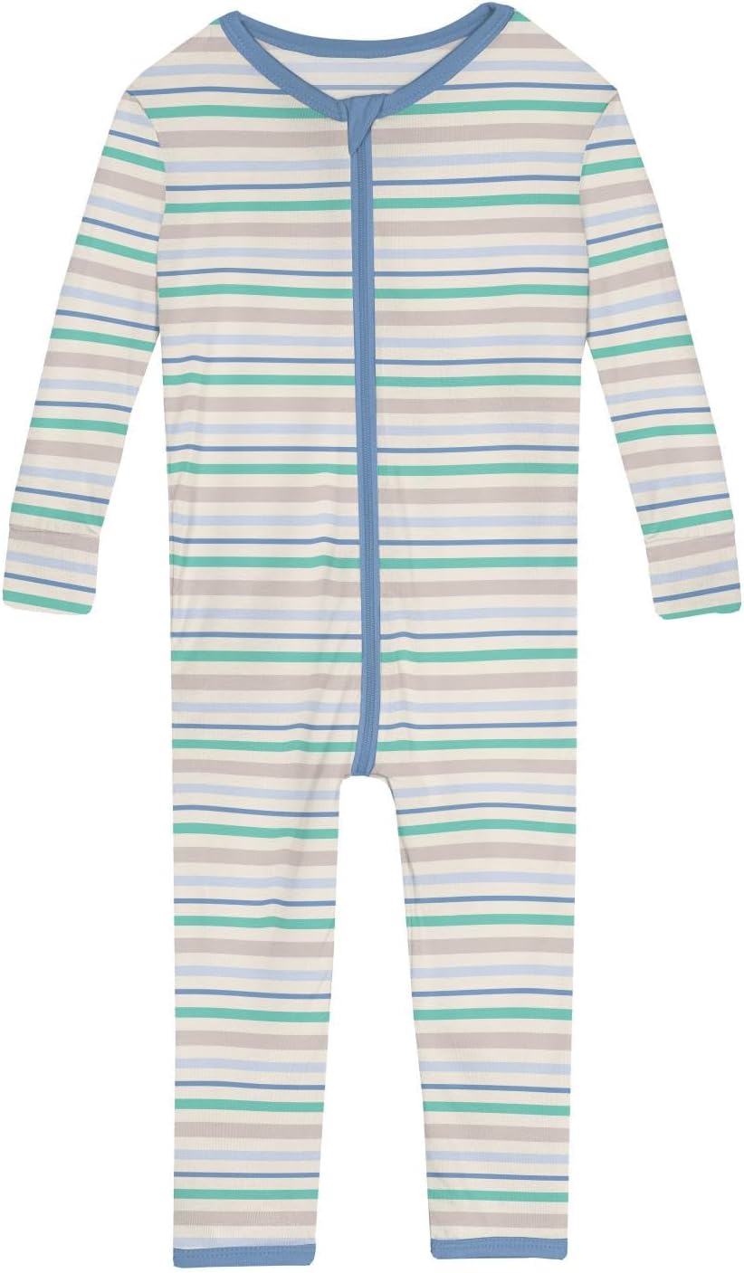 KicKee Pants Print Convertible Sleeper with Zipper for Baby