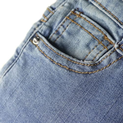 Little Kids Casual Elastic Jeans Ripped Denim for Boys