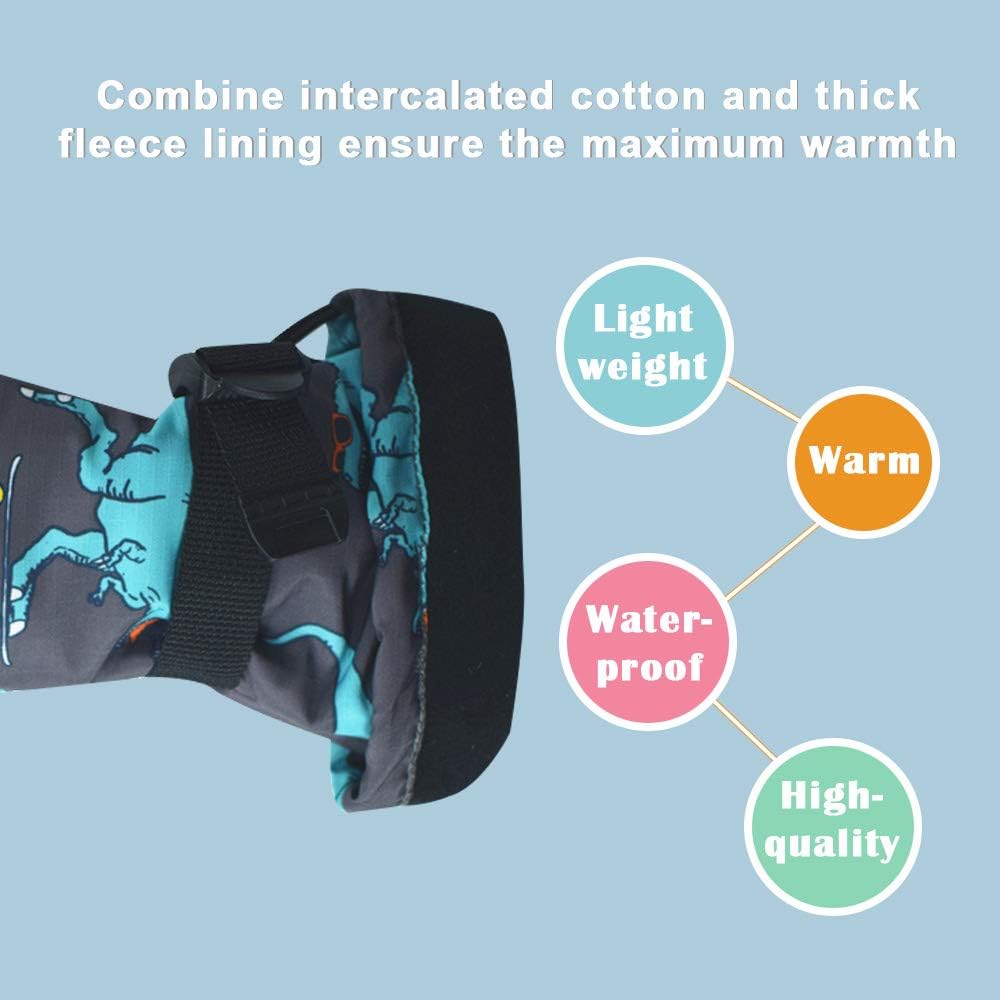 Winter Kids Waterproof Gloves for Boys Girls Babies 1-5 Years Old