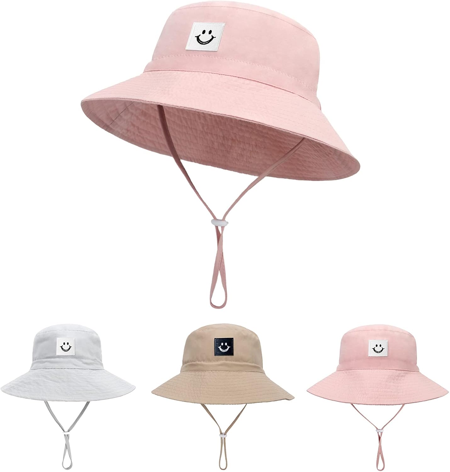 Smile Face Bucket Hat for Toddler Baby UPF 50 Sun Protection