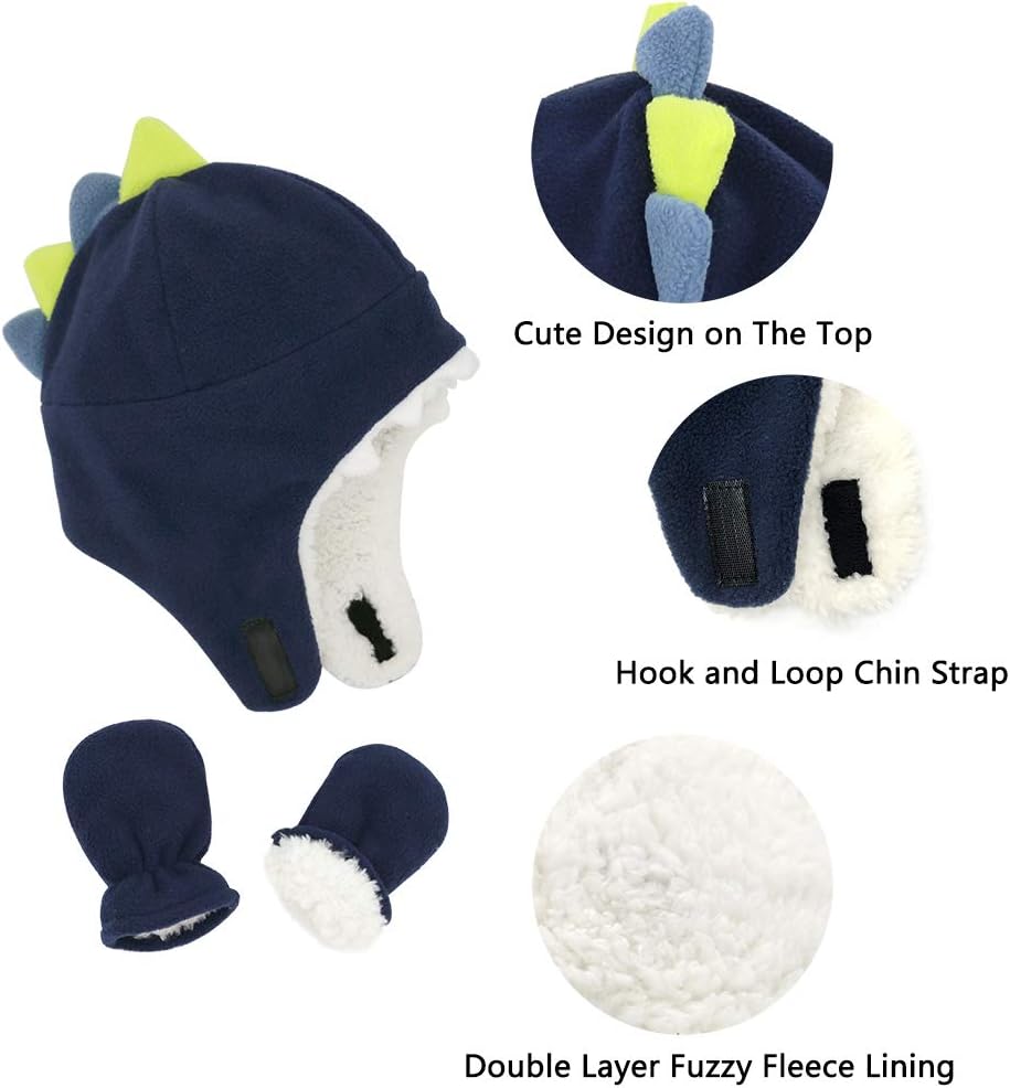 Sarfel Baby Boy Sherpa Mittens Set