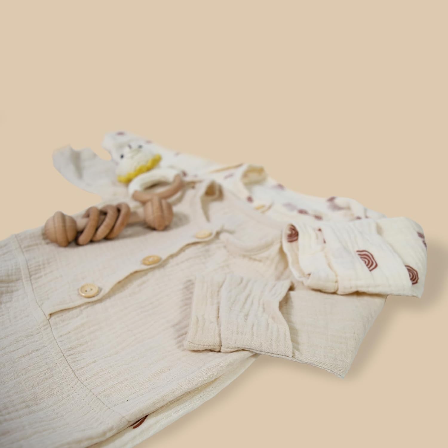 Premium Soft Knotted Baby Gown for Newborns