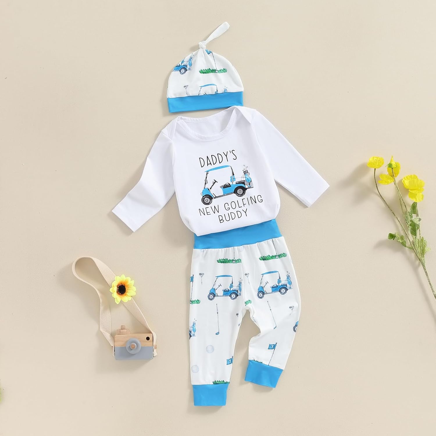 Newborn Baby Boys Funny Romper Set