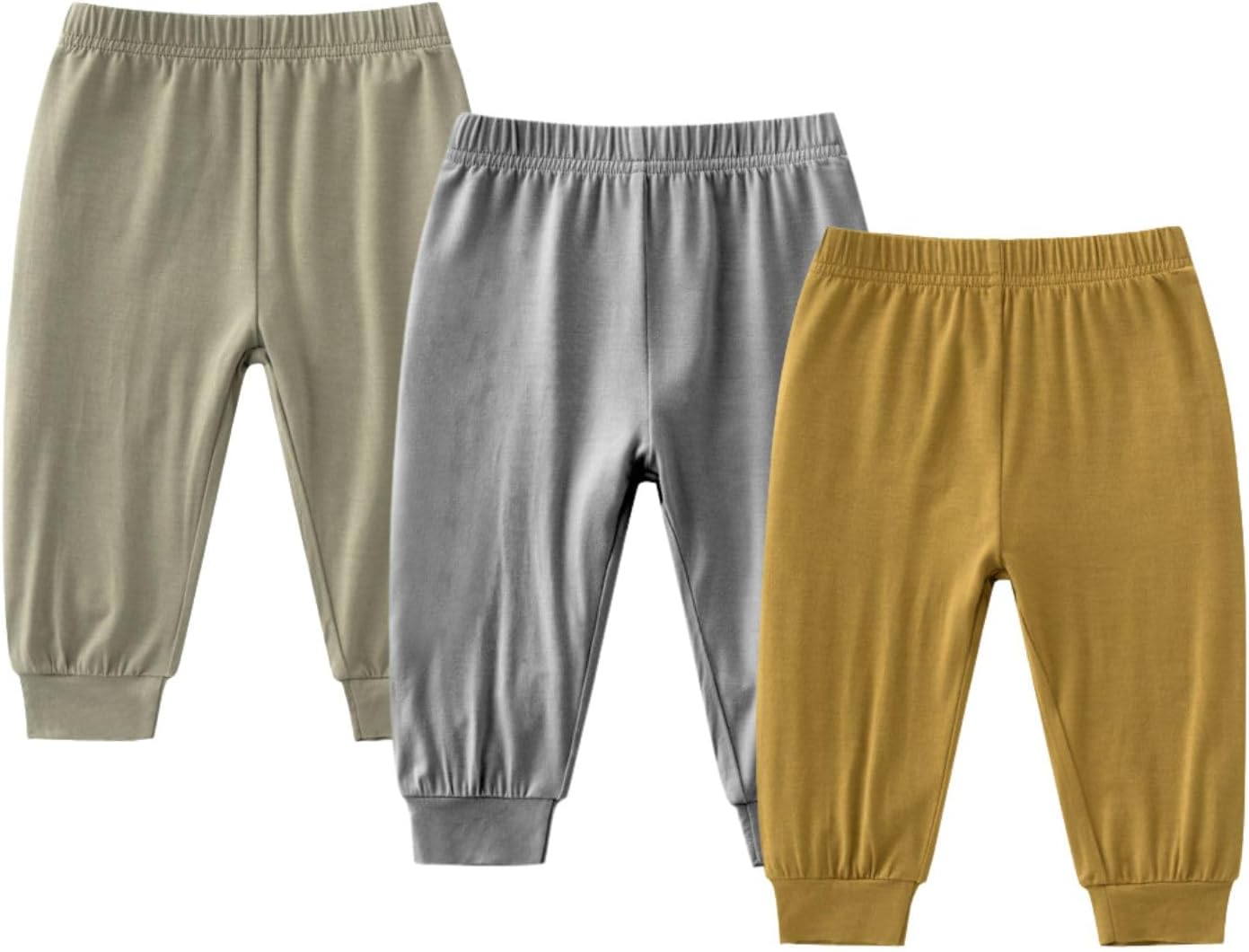 3PCS Baby Bloomers Pants for Toddler Summer Soft Basic Solid