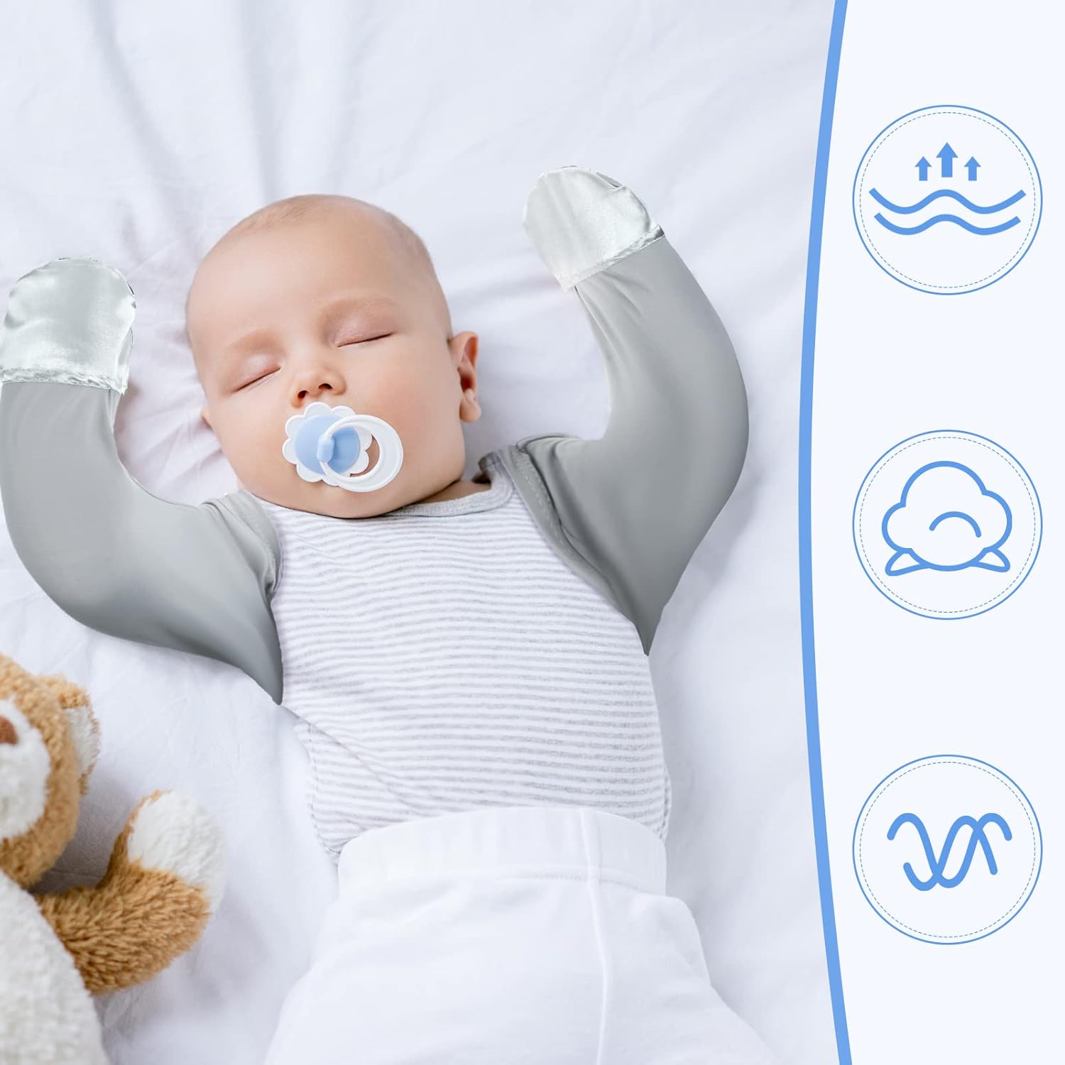 Sureio Baby Eczema Mitten Gloves 2-Piece Set for Toddler