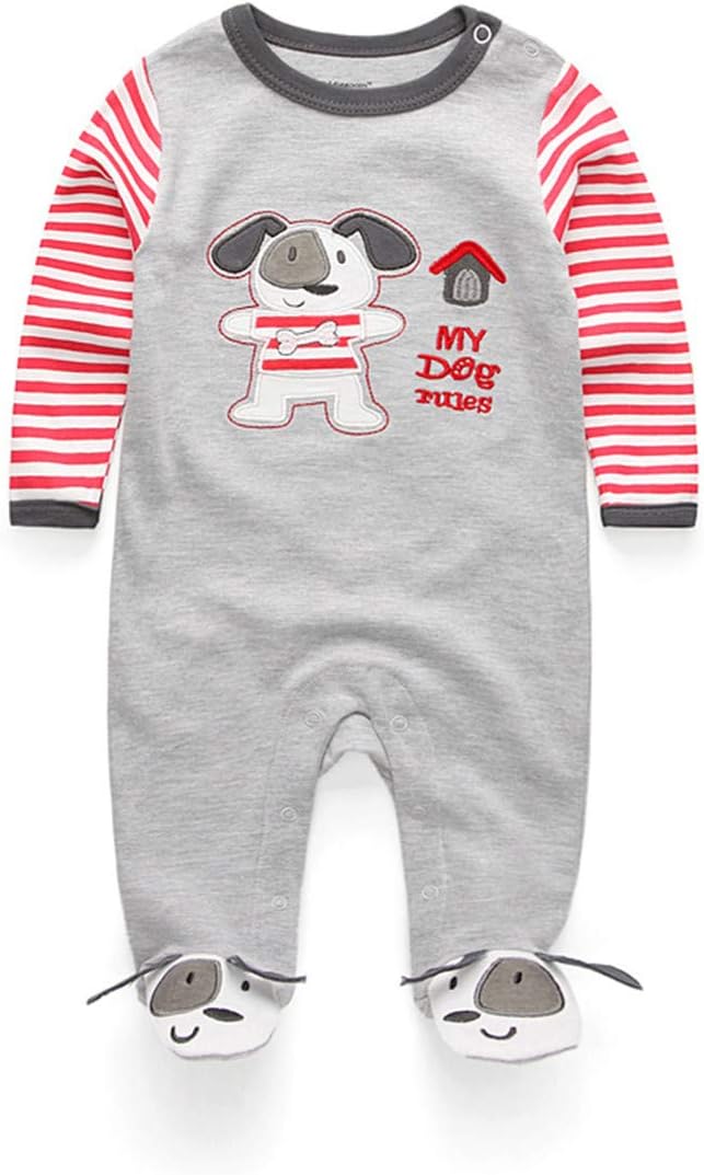 Kiddiezoom Baby Boys Snug Fit Romper